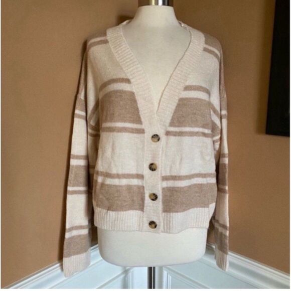 Billabong Sunrise Stripe Cardigan Sweater XL - Picture 4 of 6